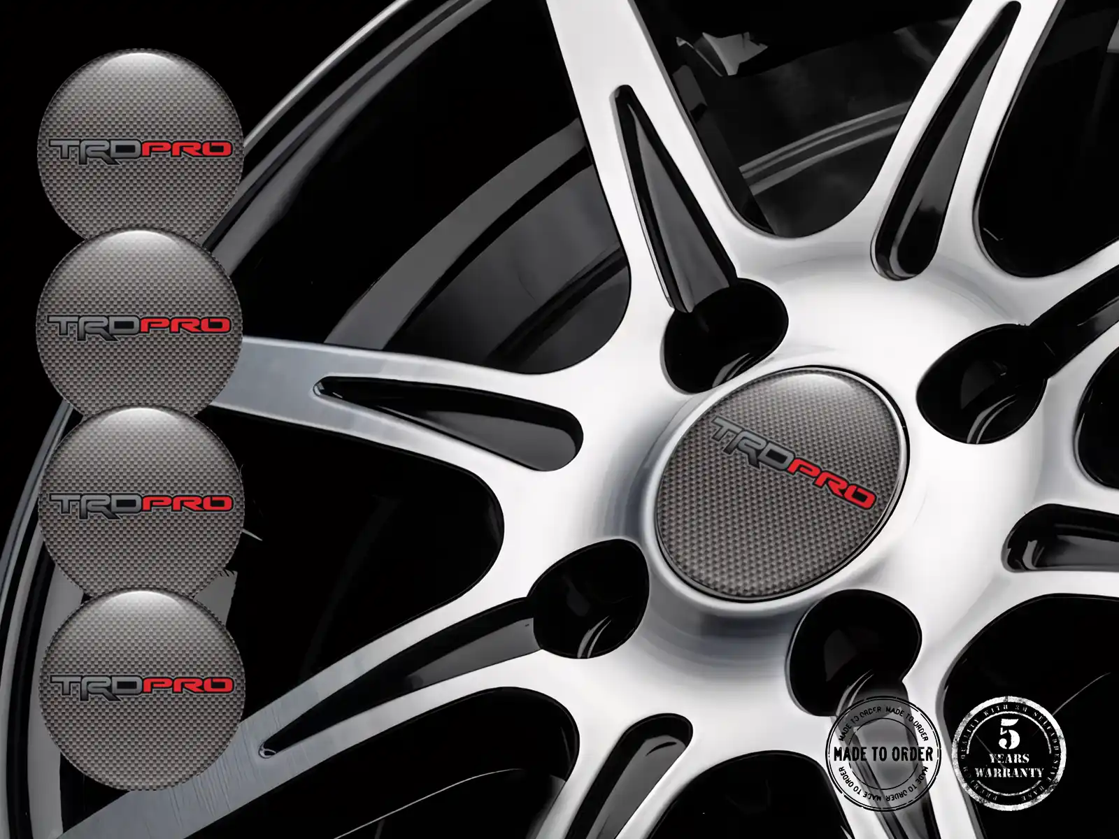 Toyota TRD Pegatinas de Rueda Pro Horizonte Flujo Cósmico